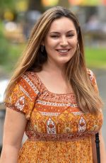 KELLY BROOK Arrives at Global Radio in London 09/15/2020