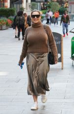 KELLY BROOK Arrives at Global Radio Studios in London 09/10/2020