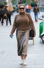 KELLY BROOK Arrives at Global Radio Studios in London 09/10/2020
