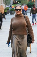 KELLY BROOK Arrives at Global Radio Studios in London 09/10/2020