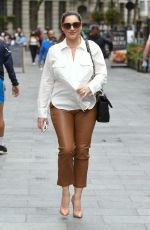 KELLY BROOK Arrives at Global Studios in London 09/02/2020