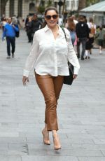 KELLY BROOK Arrives at Global Studios in London 09/02/2020