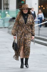KELLY BROOK Arrives at Global Studios in London 09/04/2020