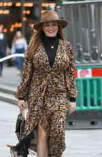 KELLY BROOK Arrives at Global Studios in London 09/04/2020
