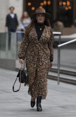 KELLY BROOK Arrives at Global Studios in London 09/04/2020