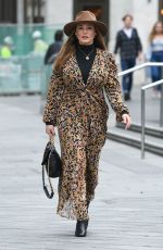 KELLY BROOK Arrives at Global Studios in London 09/04/2020