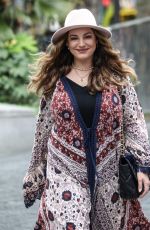 KELLY BROOK Arrives at Heart Radio in London 09/03/2020