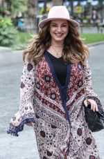 KELLY BROOK Arrives at Heart Radio in London 09/03/2020