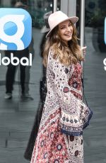 KELLY BROOK Arrives at Heart Radio in London 09/03/2020