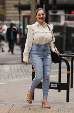KELLY BROOK Arrives at Heart Radio in London 09/08/2020