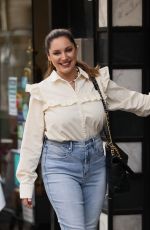 KELLY BROOK Arrives at Heart Radio in London 09/08/2020