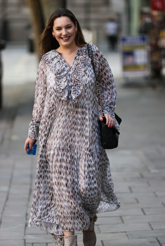 KELLY BROOK Arrives at Heart Radio in London 09/17/2020