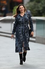 KELLY BROOK Arrives at Heart Radio Studios in London 09/11/2020