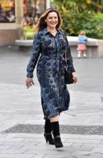 KELLY BROOK Arrives at Heart Radio Studios in London 09/11/2020