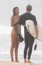 KELLY GALE in Bikini on the Beach in Santa Monica 08/06/2020