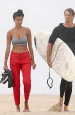 KELLY GALE in Bikini on the Beach in Santa Monica 08/06/2020