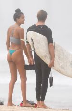 KELLY GALE in Bikini on the Beach in Santa Monica 08/06/2020