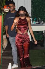 KENDALL JENNER and Devin Booker Night Out in Santa Monica 09/4/2020