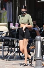 KENDALL JENNER in Tights Out with Her Dog in Malibu 09/23/2020