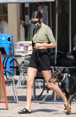 KENDALL JENNER in Tights Out with Her Dog in Malibu 09/23/2020