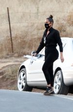 KHLOE KARDASHIAN and Tristan Thompson on the Set of KUWTK in Malibu Hills 09/02/2020