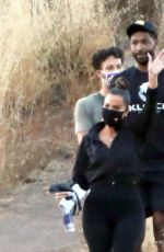 KHLOE KARDASHIAN and Tristan Thompson on the Set of KUWTK in Malibu Hills 09/02/2020