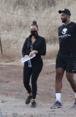 KHLOE KARDASHIAN and Tristan Thompson on the Set of KUWTK in Malibu Hills 09/02/2020