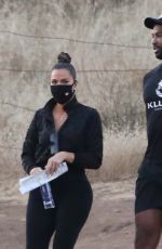KHLOE KARDASHIAN and Tristan Thompson on the Set of KUWTK in Malibu Hills 09/02/2020