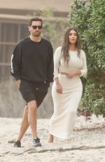 KIM and KHLOE KARDASHIAN and Scott Disick on the Set of KUWTK on the Beach in Malibu 09/11/2020