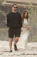 KIM and KHLOE KARDASHIAN and Scott Disick on the Set of KUWTK on the Beach in Malibu 09/11/2020