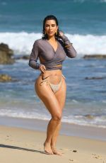 KIM KARDASHIAN in Bikini Bottom Out on the Beach in Malibu 09/09/2020