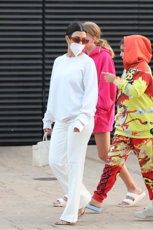 KOURTNEY KARDASHIAN and ADDISON RAE at Nobu in Malibu 09/26/2020