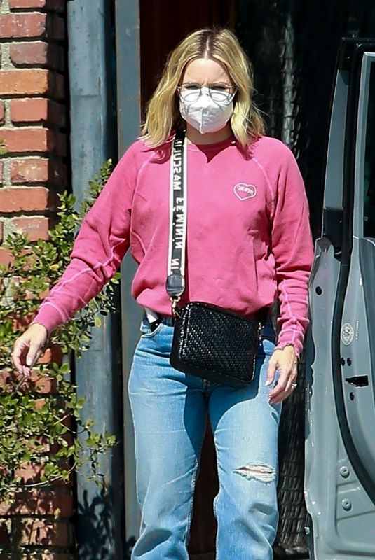KRISTEN BELL in Denim Out in Los Feliz 09/23/2020