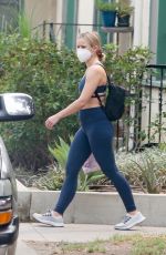 KRISTEN BELL in Tights Out in Los Feliz 09/11/2020