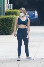 KRISTEN BELL in Tights Out in Los Feliz 09/11/2020