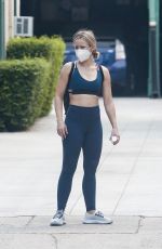KRISTEN BELL in Tights Out in Los Feliz 09/11/2020