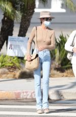 LAETICIA HALLYDAY in Denim Out and About in Malibu 09/24/2020