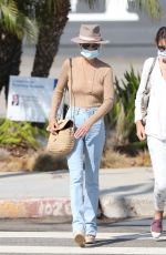 LAETICIA HALLYDAY in Denim Out and About in Malibu 09/24/2020