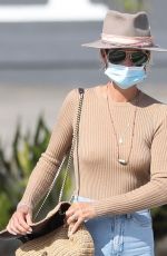 LAETICIA HALLYDAY in Denim Out and About in Malibu 09/24/2020