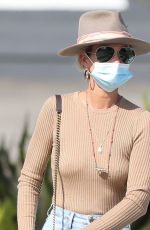 LAETICIA HALLYDAY in Denim Out and About in Malibu 09/24/2020