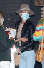 LAETICIA HALLYDAY Out for Dinner at Nobu in Malibu 09/24/2020