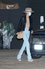 LAETICIA HALLYDAY Out for Dinner at Nobu in Malibu 09/24/2020