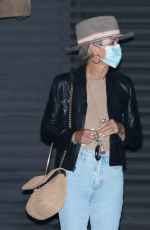 LAETICIA HALLYDAY Out for Dinner at Nobu in Malibu 09/24/2020