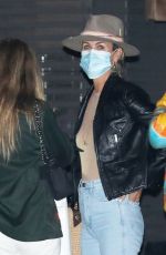 LAETICIA HALLYDAY Out for Dinner at Nobu in Malibu 09/24/2020