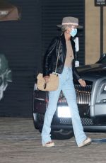 LAETICIA HALLYDAY Out for Dinner at Nobu in Malibu 09/24/2020