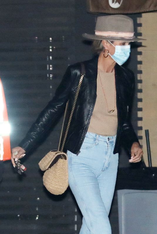 LAETICIA HALLYDAY Out for Dinner at Nobu in Malibu 09/24/2020