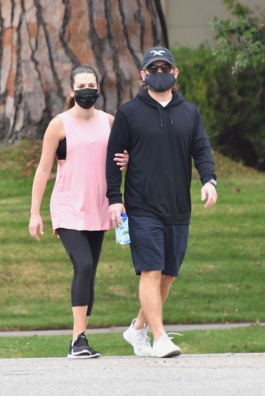 LEA MICHELE and Zandy Reich in Santa Monica 09/08/2020