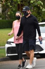 LEA MICHELE and Zandy Reich in Santa Monica 09/08/2020