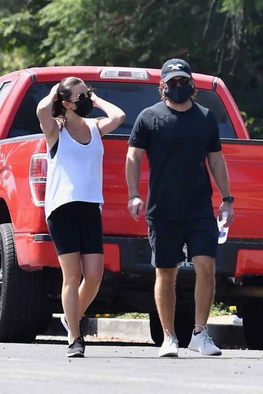 LEA MICHELE and Zandy Reich Out Hiking in Los Angeles 09/21/2020