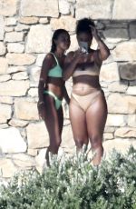 LEIGH-ANNE PINNOCK in Bikini on Holidays in Mykonos 08/31/2020
